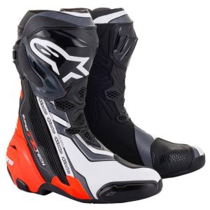 Alpinestars | SUPERTECH R BLACK/RED FLUO/WHITE/GREY