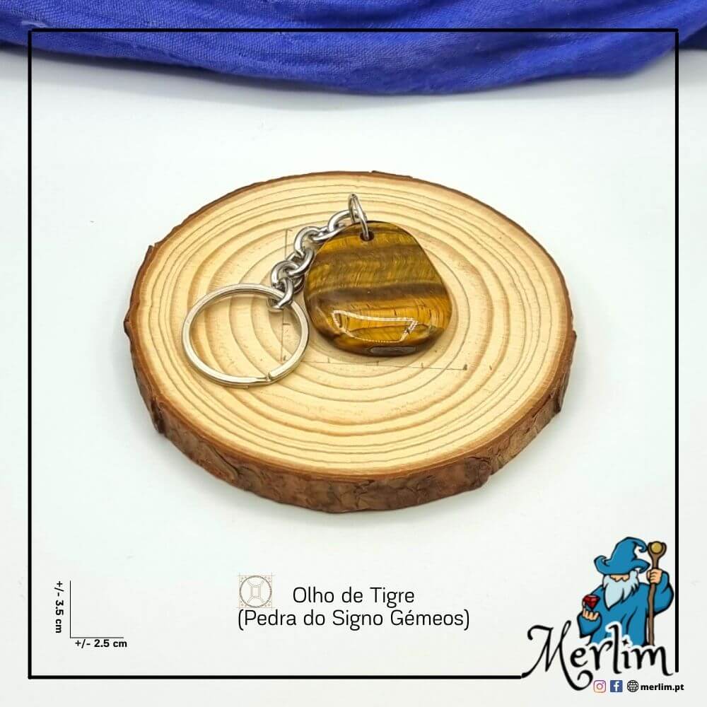 Porta-chaves pedra Olho de Tigre - Image 4