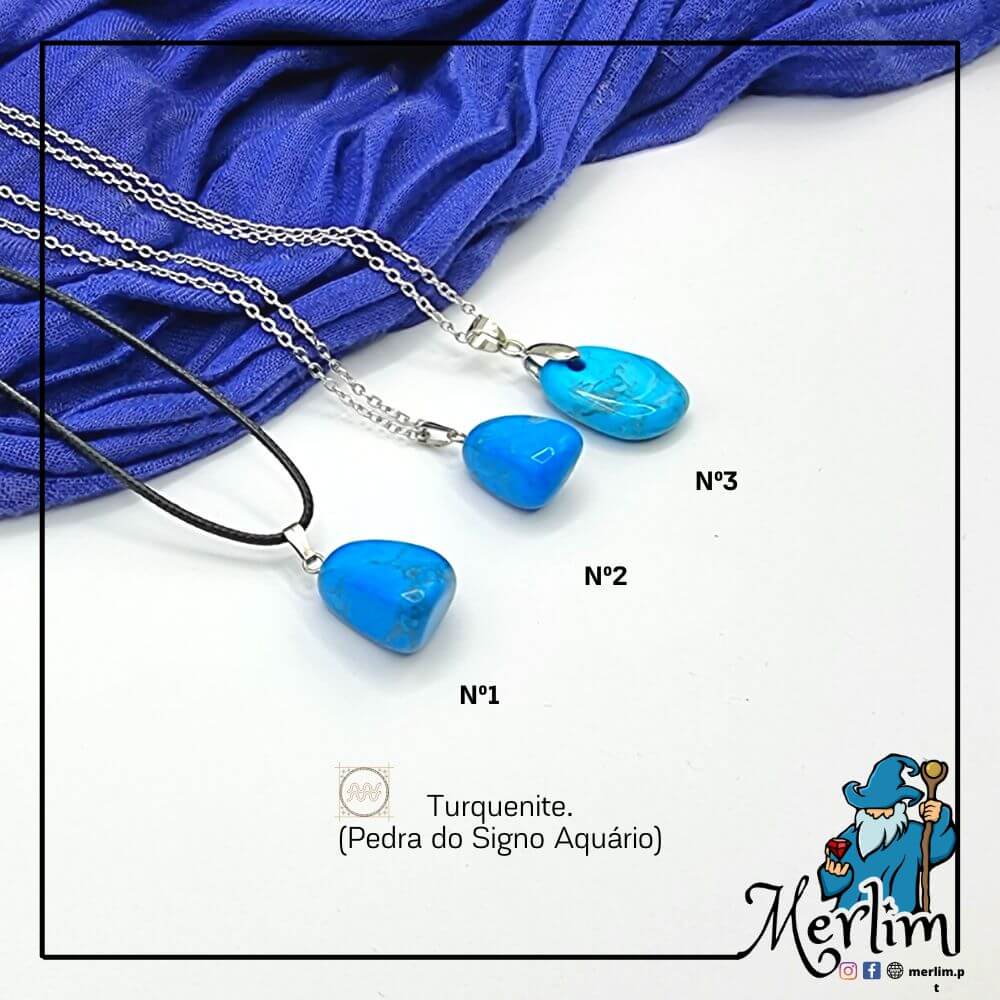 Colar Pedra Turquenite (Pedra Signo Aquário) - Image 3