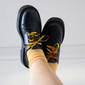 Conjunto de atacadores – verde e amarelo