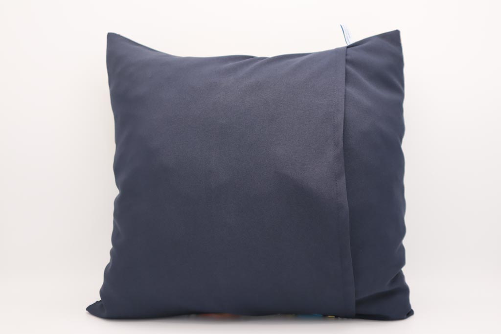 Capa de almofada laranja e azul - Image 5
