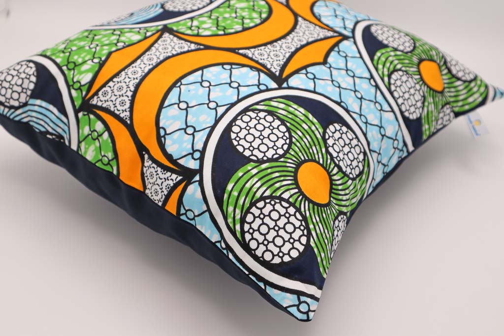 Capa de almofada laranja e verde - Image 5