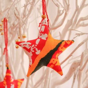 Enfeite estrela – vermelho