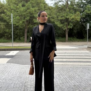 Fato calça e blazer forrado