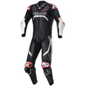 Fato Alpinestars | GP TECH V4 1 PEÇA – BLACK/WHITE