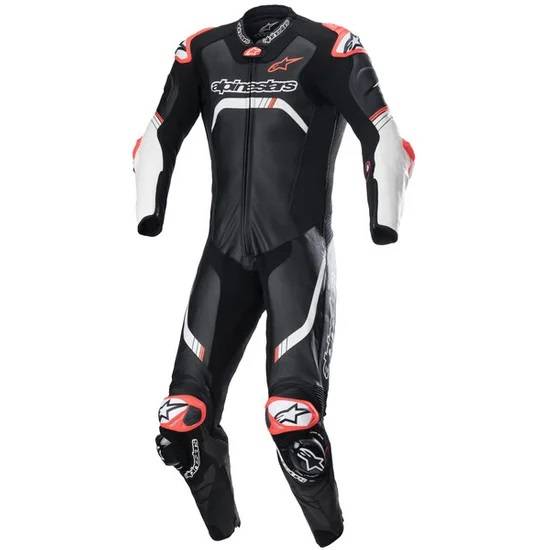 Fato Alpinestars | GP TECH V4 1 PEÇA – BLACK/WHITE