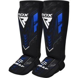 RDX Caneleiras de neoprene aprovadas pela IMMAF Azul
