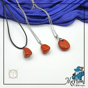 Colar Pedra Jaspe Vermelho (Pedra Signo Carneiro)