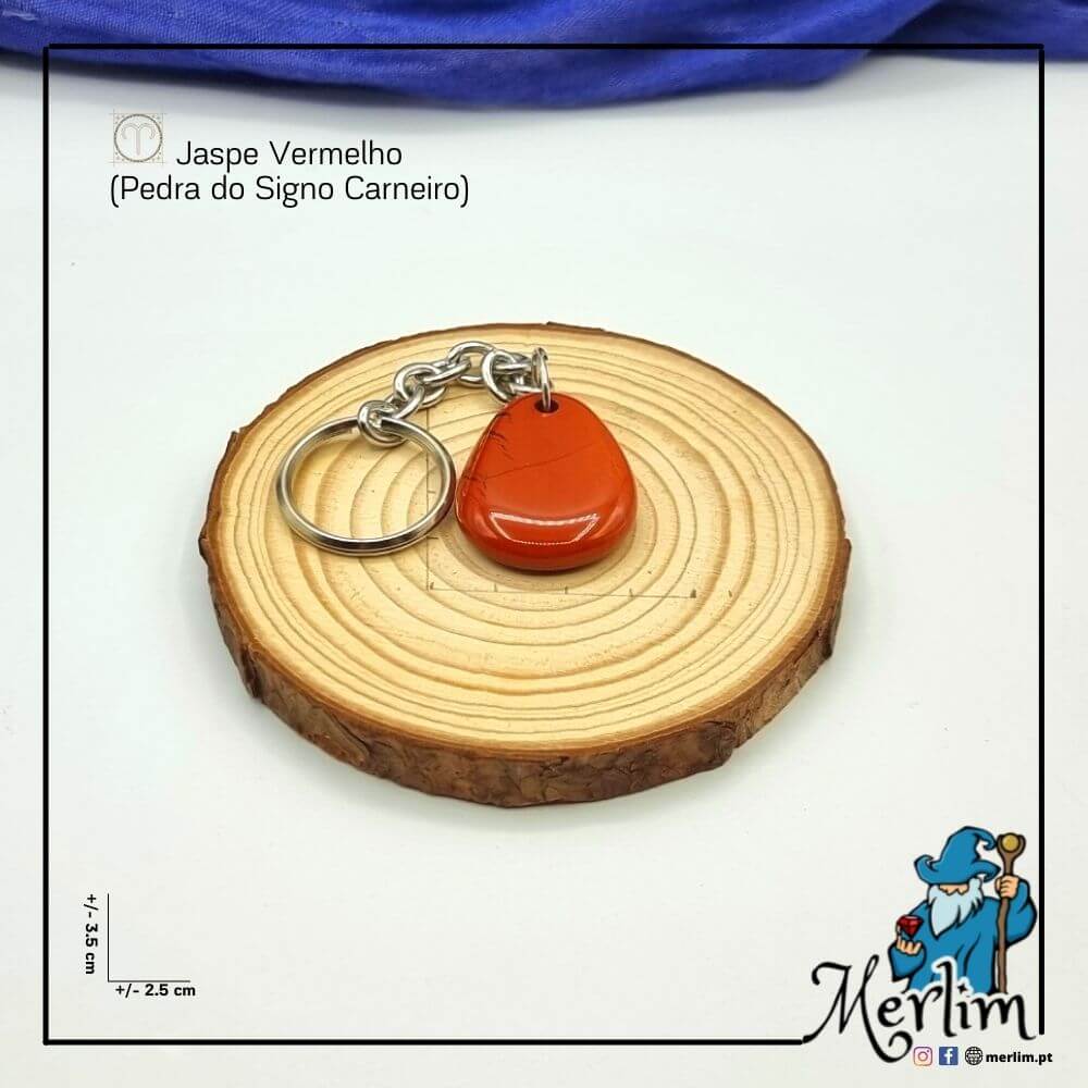 Porta-chaves pedra Jaspe Vermelho - Image 4