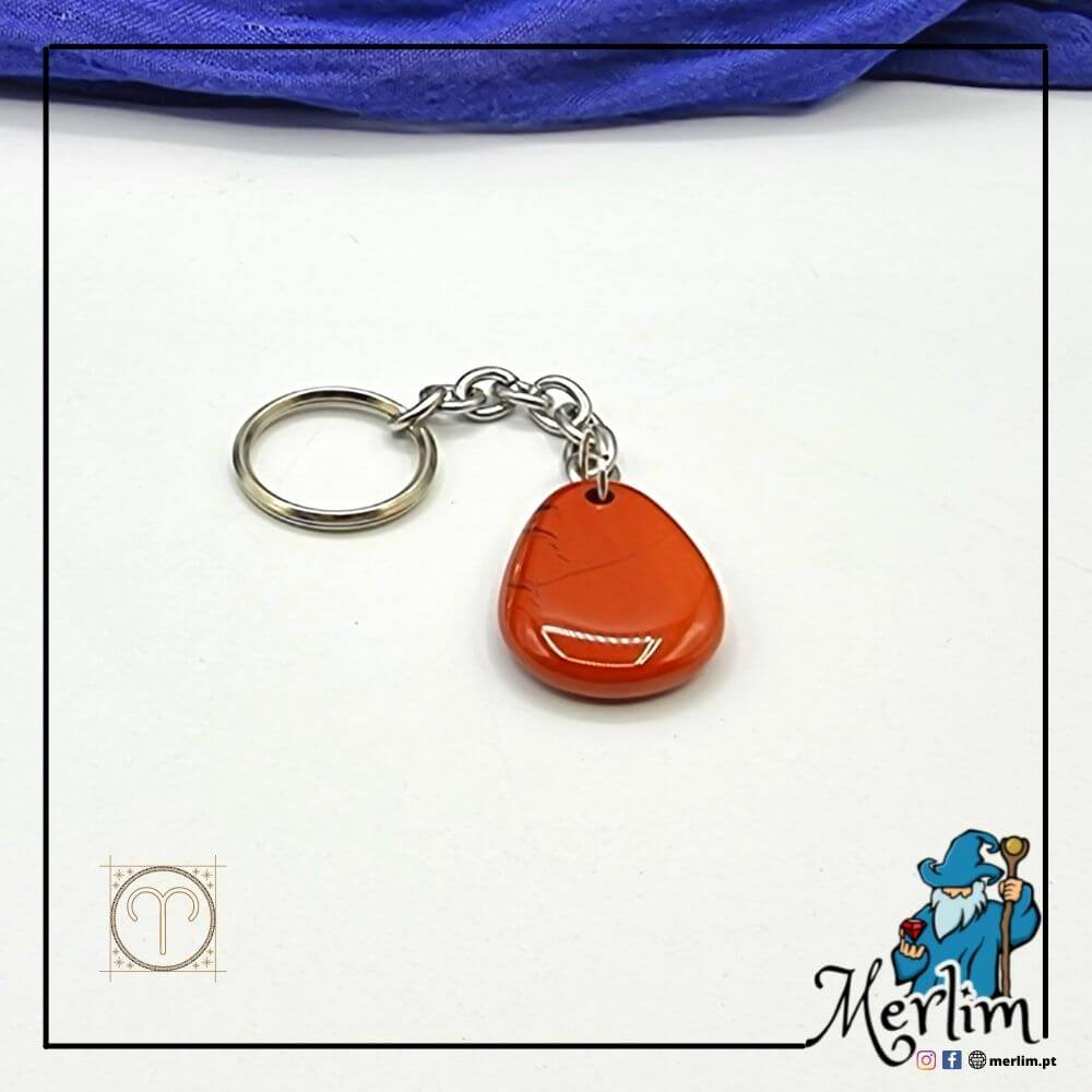 Porta-chaves pedra Jaspe Vermelho - Image 3