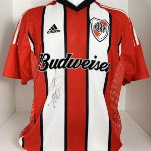 camisa river plate 2002 autografada pelo jogador dalessandro