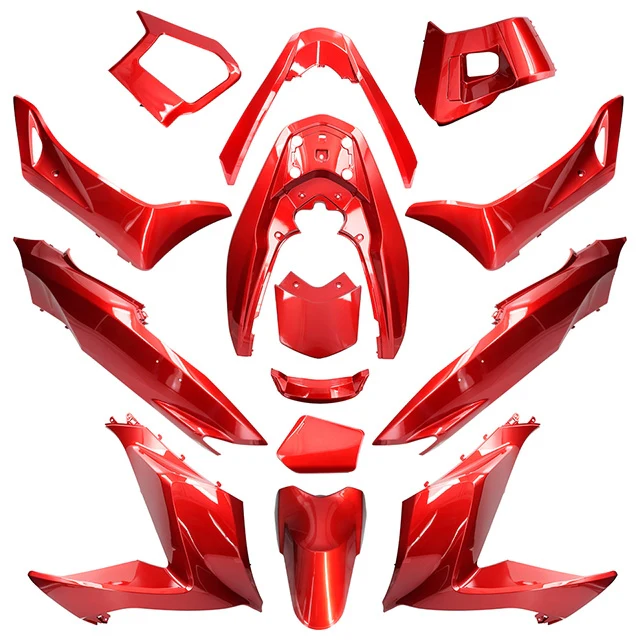 KIT DE CARENAGENS ALLPRO 14 PEÇAS HONDA PCX 15-18 – VERMELHO - Image 2