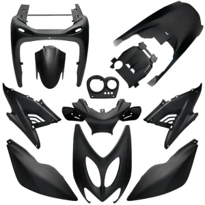KIT DE CARENAGENS ALLPRO 11 PEÇAS YAMAHA AEROX/MBK NITRO 03-13 – PRETO