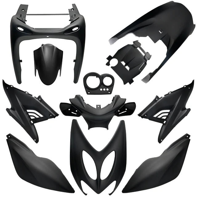 KIT DE CARENAGENS ALLPRO 11 PEÇAS YAMAHA AEROX/MBK NITRO 03-13 – PRETO