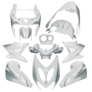 KIT DE CARENAGENS ALLPRO 11 PEÇAS YAMAHA AEROX/MBK NITRO 03-13 – PRATEADO