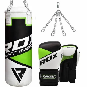RDX R8 Conjunto de saco de boxe e luvas 3 em 1 para crianças de 60 cm