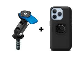 Kit Suporte Quad Lock | IPHONE (CAPA+SISTEMA MONTAGEM COLUNA DIREÇÃO)