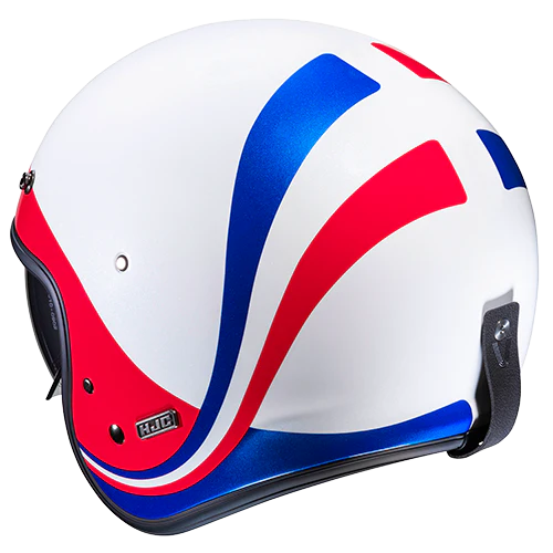 HJC V31 EMGO – WHITE/BLUE/RED - Image 4