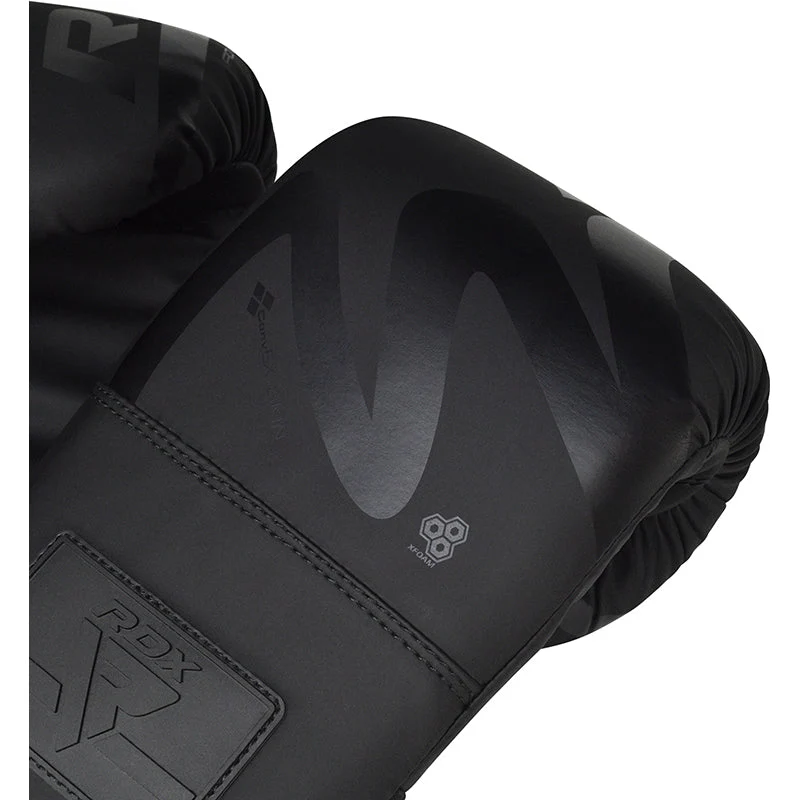 RDX F15 Noir Matte Luvas Do Daco Da Pancada 4oz - Image 4