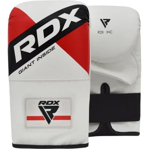 Luvas de boxe RDX F10 vermelhas e brancas