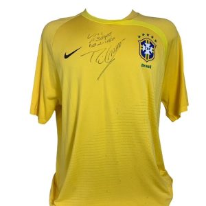 Camisa 2010 autografada pelo jogador Nilmar